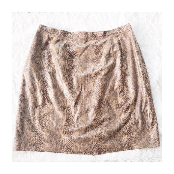 Harve Benard animal print snake pencil skirt 24W - Picture 1 of 7